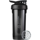 BlenderBottle Strada Tritan Shaker Bottiglia con coperchio di bloccaggio, 28 once, Nero