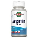 KAL Astaxanthin 10mg, potente antiossidanti supplemento, salute degli occhi e del cervello supplemento, da origine vegetale naturale, non OGM, Vegan, senza glutine, 30 Servings, 60 VegCaps