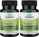 Swanson Black Raspberry - Supplemento di erbe Promozione del supporto benessere generale - Fonte naturale di Flavonoidi & Vitamina C - (60 capsule, 425mg ogni) (2 Confezione)