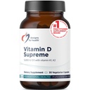 Progetti per la salute Vitamina D Supreme - Vitamina D 5000 IU con 2000mcg Vitamin K come MK4 per la salute del corpo, la salute del cuore, Mood & Immune Support - Vitamina D3 Migliorata con GG Supplement (30 capsule)