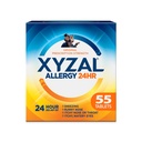 Xyzal 24 ore Allergy Relief Medicine, Original Prescription Strength Antihistamine, Levocetirizine Dihydrochloride Tablets 5 mg, 55 conte