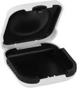 Custodia per apparecchi acustici Hard Small Splashproof 2.16"*2.04"*0.39" Interno ammortizzato per 2 apparecchi acustici, ITE, RIC, CIC