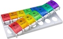 EZY DOSE Settimanale (7-giorno) Caso di pillola, Medico Planner, Vitamin Organizer, 2 volte al giorno AM/PM, Vassoi Removeabale, Grandi Confronti Pulsante, Facile da usare, Artrite Friendly, Rainbow Lids, BPA Free