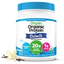 Orgain Organic Vegan Protein Powder + Oat Milk, Vanilla Bean - 20g Plant Based Protein, Gluten Free, No Dairy, Soia o Lattosio Ingredienti, Basso Zucchero, Non OGM, Kosher, Per Shakes & Smoothies - 1.05lb