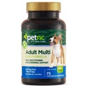 Petnc Natural Care Adult Multi Chewables (75 Count), Daily Dog MultiVitamin & Multimineral Support, Include Zinco, Magnesio & Più, Supporti Salute complessiva, Per Cani 1+ Anno, Liver Flavor