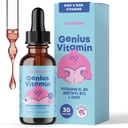 JoySpring Kids B Complex | Vitamina B Complex Liquid Drops with Elderberry, Zinc & Vitamin C | Supporto per il benessere generale (1 fl oz) 30 Serve