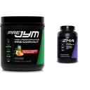 PRE JYM 30 Serve Ananas Fragola & JYM ZMA Zinc/Magnesium Capsule Supplemento 90 capsule vegetariane
