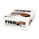 Rise Whey Protein Bars - Cioccolato Mandorla | Bar colazione & Protein Snack 15g Fibra Protein 5g Solo 4 ingredienti alimentari Soia senza glutine
