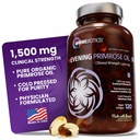 OmniBiotics Organic Evening Primrose olio per le donne – resistenza clinica 1500mg per capsula, 10% GLA, freddo-pressed, non OGM, equilibrio ormone per le donne – 120 Vegan Softgel capsule