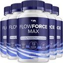 (5 Pack) FlowForceMax Prostate Support Capsule - Flow Force Max Pills Supplement, Massima resistenza, Nuova Formulazione Multivitamina Migliorata, FlowForceMax Recensioni, 300 Capsule