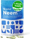 Pure Herbal Neem Leaf Capsules - 180 Count 330 mg - No Additivi - Vegan
