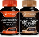 WELLNESS LABSRX Quercetin con Bromelain | capsule di funghi