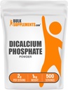 BulkSupplements.com Polvere di fosfato di calcio - Supplemento di calcio, supplemento DCP - non aromatizzato e senza glutine, 2g per porzione, 1kg (2.2 lbs) (pacchetto di 1)