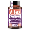Intimo Rose Vitex Chasteberry Supplemento per le donne, 1000 mg - Chaste Tree Berry per l'equilibrio dell'ormone, Fertilità e supporto PMS, Cicli di Regolazione - 60 capsule