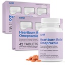 Curist Omeprazole 20mg compresse Bulk Pack - 84Count Delayed-Release Tablets - Acid Reflux Medicine for Heartburn Relief (2 Confezione di 42 compresse - 84 Totale)