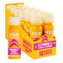Vive Organic Vitamin C + Supporto Immune Shot, Turmerico a freddo, Ginger & Acerola Cherry, Gluten Free, Vegan, Immunity Boost Vitamin C, 2 Fl Oz (Pack of 12)