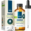 WoldoHealth DMSO 99.9% Grado farmaceutico - FT-IR Verified Dimethyl Sulfoxide, Low Odor Solvent in Glass Bottle with Precision Dropper (3.38 oz)