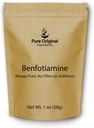 PURE INGREDIENTI ORIGINALI Benfotiamine (1 oz) Sempre puro, senza riempitivi o additivi