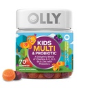 OLLY Kids Multivitamin & Probiotic Gummy, Supporto Digestivo, Vitamine A, D, C, E, B, Zinco, Chewable Supplement, Berry Flavored, 35 Day Supply - Conteggio 70