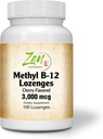 Best Metholated b12 Vitamin & B12 con Integratore di Acido Folico - con Vitamine B-6, Acido Folico, Biotina - Sostegno Salute cardiovascolare, Sistema Immune sano, Cervello & Nerve Funzione - 100 Lozenge
