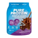Polvere di proteine semplici di siero puro, senza glutine, proteine 23G, cioccolato ricco, 1.6lbs