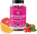 Metabolismo per lei - Appetite & Metabolismo Supporto per le donne - Curb Cravings, Ridurre l'assunzione Calorica & Promuovere i sentimenti di pienezza - Berberina, Cromo Picolinato & Guarana - 60 Veg Capsule