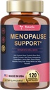 Menopausa Integratori per Donne, Multibenefit & Complete Black Cohosh, Ashwangandha Roots, Menopause Probiotici per Donne, Probiotici All-Natural, Ingredienti Premium