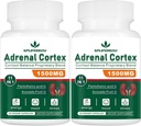 11-in-1 supplemento di supporto surrenale, supplemento di cortisolo con acido pantotenico e Ashwagandha - Supporta la funzione surrenale sana, energia e relax - 120 capsule