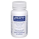 Pure Encapsulations Chromium (Picolinate) 500 mcg - per Lipid & Carboidrate Metabolismo* - Supplemento minerale - Supplemento al cromo di assorbimento superiore - Vegan & Gluten Free - 60 Capsule