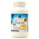Estratto di olio di fegato di Cod - Certificato Premium Pure e fresco - Tripla resistenza - Cuore sano - 120 Softgels - Supplemento naturale - 240mg di acidi grassi Omega 3 - No Fishy Taste!