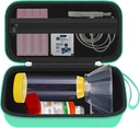 Hard Travel Case per Asthma Inhaler, Inhaler Spacer Case per Bambini e Adulti, Maschere, Asma Accessori con Mesh Pocket per Medicina e Altri Accessori, Verde (CASE SOLO)