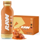 Shake proteico pronto-per-drink RAW, Caramel salato - Bevande proteiche RTD con Isolato di proteine di siero-erba per post-allenamento - Zero-Sugar & Gluten-Free Meal Drink & Breakfast Shake, 12 Fl Oz