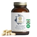 PURE SYNERGY Zinc Complex | Integratore di supporto immunitario | Natural, Vegan Zinc Complex with Vitamin C and Organic Whole Foods | for Immune, Brain and Skin Health (60 Capsule)