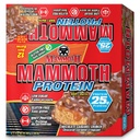 MAMMOTH Protein Bar, Crociata di burro di arachidi al cioccolato, 25g Proteine, Basso zucchero, Carbo basso, Senza glutine, 12 x 65g (12 Conte) (Chocolate Peanut Butter Crunch) (12 Conte, Crunch di caramella al cioccolato)
