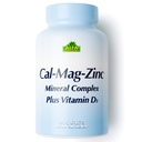 ALFA VITAMINS Calcio, Magnesio, Zinc Plus Vitamina D3, Supporta la salute del chiodo, Funzione immunitaria e produzione di energia, 300 mg di calcio, 133 mg di magnesio, 5 mg di zinco, 133 IU vitamina D3, 100 compresse