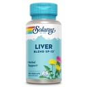 SOLARAY Miscela di fegato SP-13 - Supporto di erbe tradizionale con estratto di cardo di latte, Radice di Dandelion, Burdock, Kelp, Menta di pepe e minerali di vassoio - Garanzia di 60 giorni, 100 Serve, 100 VegCaps
