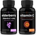 NutraChamps Elderberry e vitamina C capsule Bundle