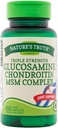 La verità della natura Tripla resistenza Glucosamine Chondroitin MSM Complex Integratore alimentare - 60 Caplets ricoperti, Confezione da 2