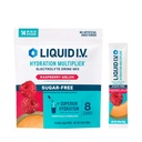 Liquido I.V.® Hydration Multiplier Sugar-Free - Raspberry Melon | Miscelatore per bevande a polvere elettrolita | 1 Pack (14 Serve)