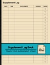 Supplemento Log Book: Semplice Supplemento Logbook | Traccia il tuo supplemento | Large