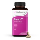LifeSeasons Beau-T - Hair, Nail & Skincare Supplement - Promuove la crescita sana dei capelli e delle unghie - Supporta la pelle chiara e combatte l'acne - Contiene Biotin Collagen Turmeric - 90 Capsule