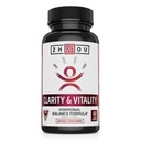 ZHOU Clarity and Vitality (ex DHEA) 50 mg, formula di equilibrio ormonale per le donne e gli uomini, invecchiamento sano, non OGM, vegano, senza glutine, 60 capsule