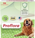 Probiotici per Dogs-Complete Gut Health & Immune Support. Facile da usare Probiotici Multi-Strain digestivi. Trasmissioni dietetiche più facili, pelle più sana & Coat & aiuta a trattare la diarrea. 30 Pacchetti.