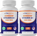 Vitamatic Vitamina B1 (Thiamine) 500mg – 2 Confezione (120 capsule totali)