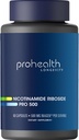 ProHealth Nicotinamide Riboside Pro 500. Brevettato NR Niagen 500mg Plus 250mg TMG. NAD+ Supplemento Boosts NAD+. NR Supplemento dimostrato in 300 studi. 30 Serve