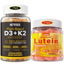 NEVISS Zucchero Lutein Gummies 60 conti + Vitamina D3 Gummies 60 conti