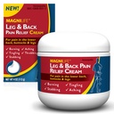 MagniLife Leg & Back Pain Relief Cream, Fast-Acting Pain Relief, Naturally Soothe Burning, Tingling e Stabbing Pains con Aloe e Calendula - 4oz