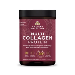 Antica Nutrizione Collagen Powder Protein con Probiotici, Proteine Multi Collagen non aromatizzate con Vitamina C, 45 Serve, Peptidi di collagene idrolizzati Supporta Pelle e Unghie, Salute Gut, 16oz