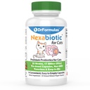 DrFormulas Nexabiotici Probiotici per Gatti Polvere | Treats Diarrea per gli animali con Saccharomyces Boulardii Lactobacillus Acidophilus, Miglior integratore Probiotici per la salute digestiva 30 capsula