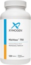 XYMOGEN NiaVasc 750 - Niacina a rilascio prolungato per un effetto fluido minore - Supporta la manutenzione dei lipidi sanguigni (120 compresse di rilascio tempo)